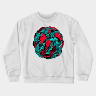 Turqred Abstract Wave of Thoughts No 1 Crewneck Sweatshirt